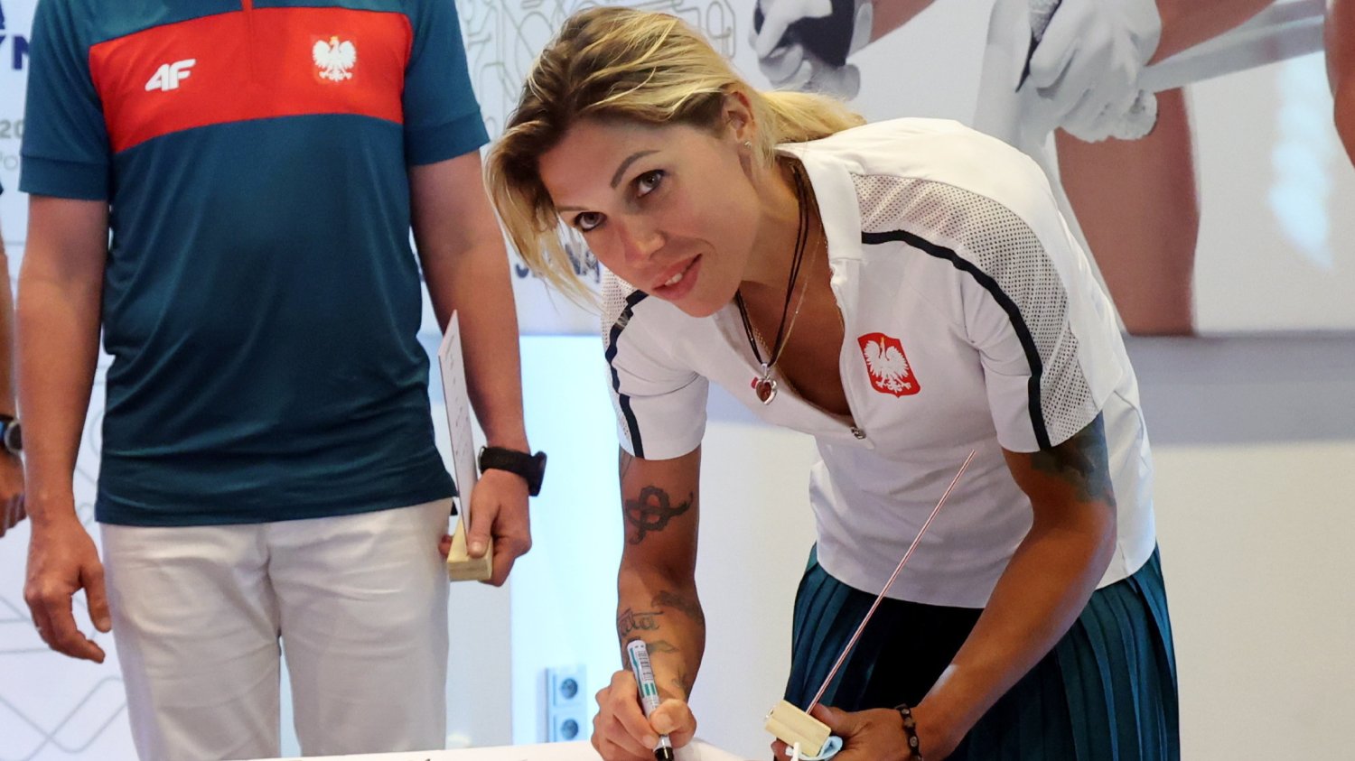 Zofia Klepacka podczas ślubowania olimpijskiego