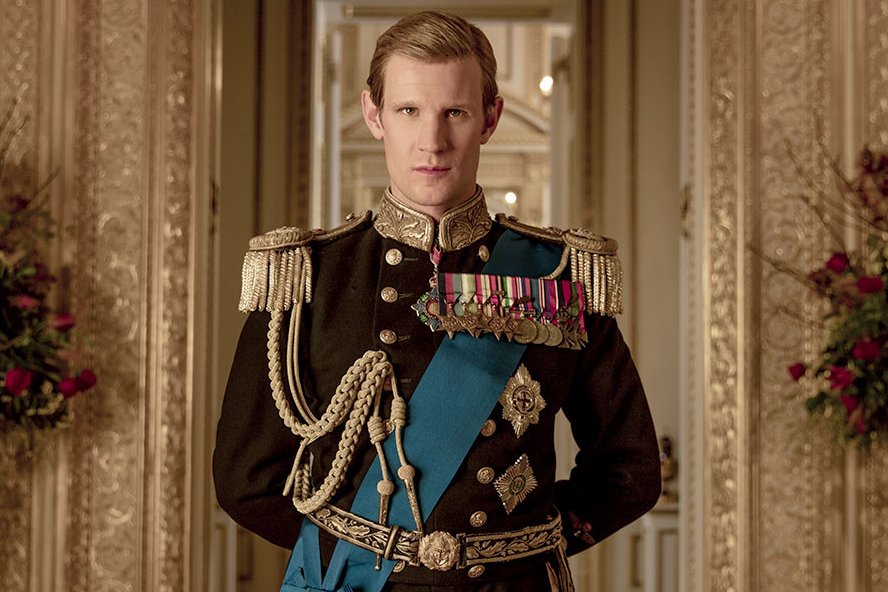 Matt Smith jako Książę Filip w serialu "The Crown".