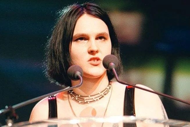 Chylińska podczas gali wręczenia Fryderyków w 1996