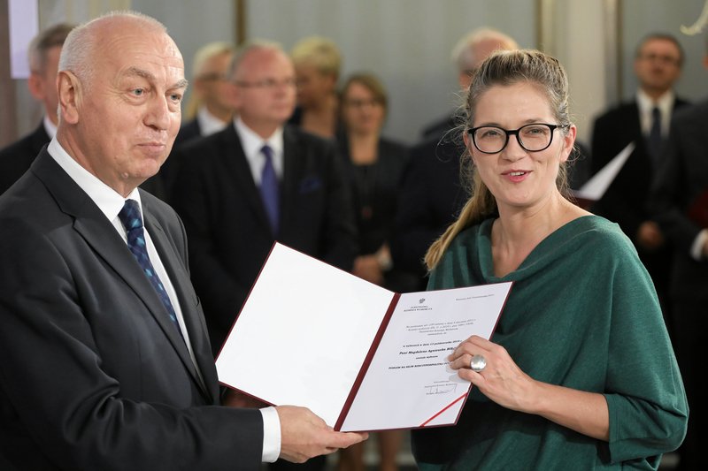 Posłanka Magdalena Biejat debiutuje w Sejmie. Jest członkinią Partii Razem, a do parlamentu weszła z warszawskiej listy Lewicy.