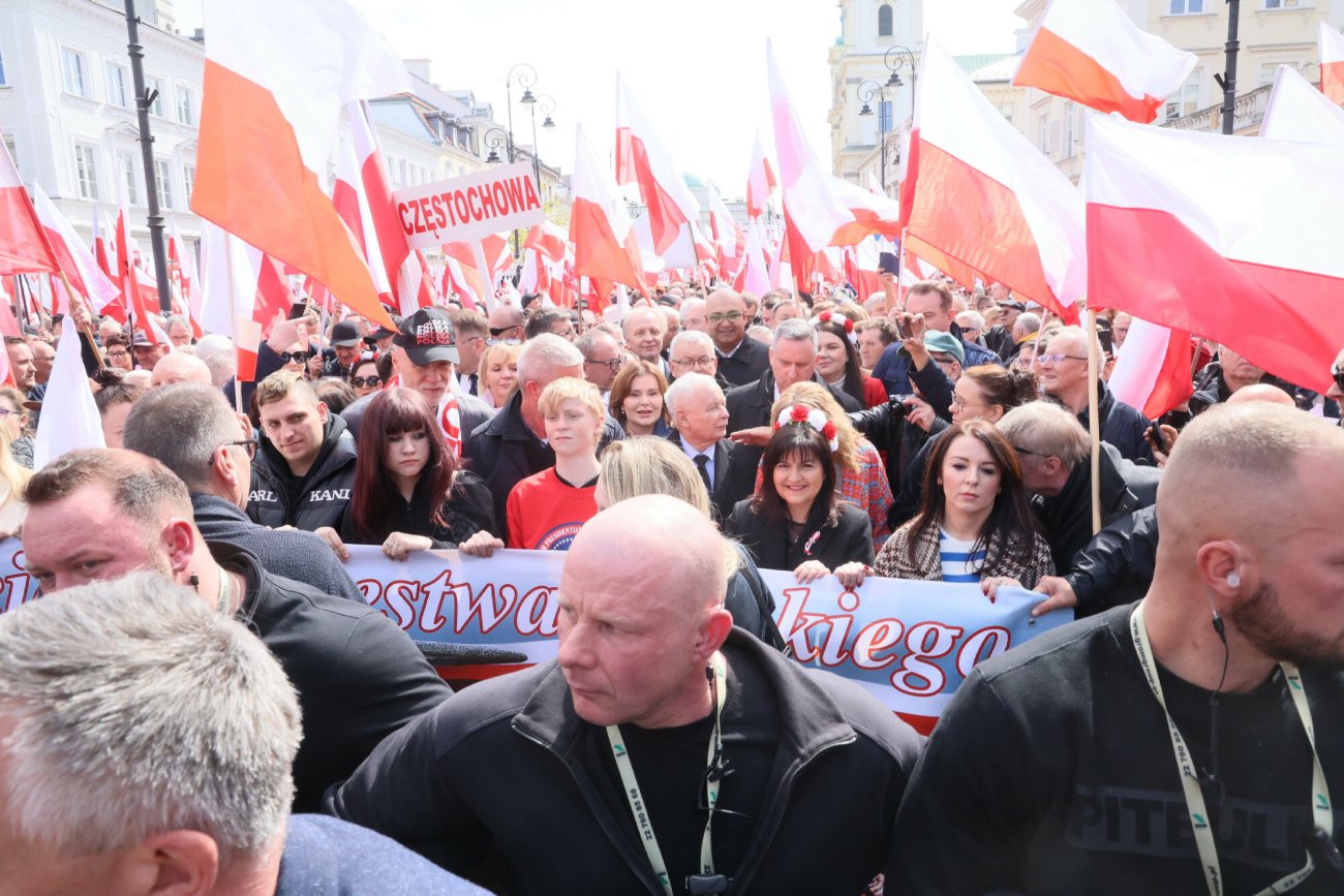 Wielki Marsz PiS w Warszawie.