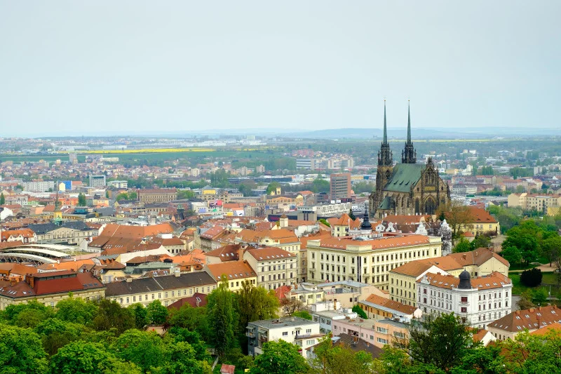 Brno, widok z zamku Špilberk