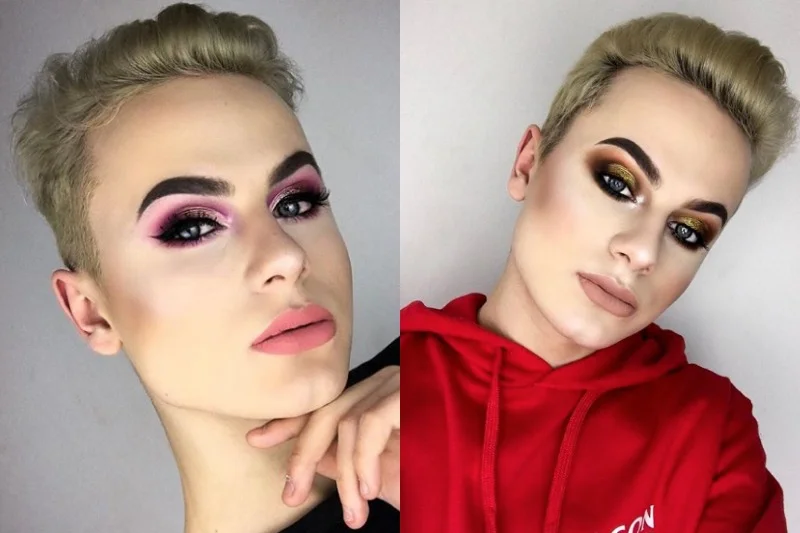 Staś Wołosz uwielbia kolorowy make-up