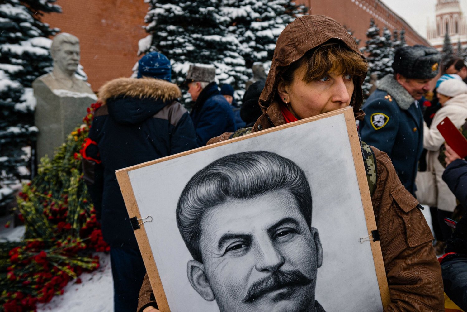 Demonstracja zwolenników Józefa Stalina