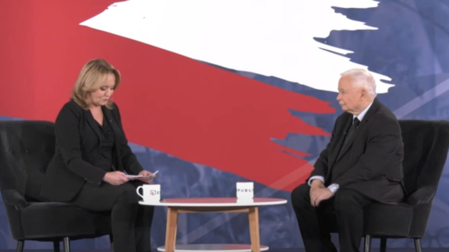 Danuta Holecka i Jarosław Kaczyński. Danuta Holecka i Jarosław Kaczyński.