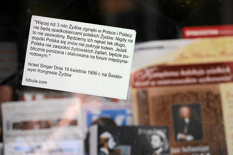 Antysemicka wlepka z Krakowa