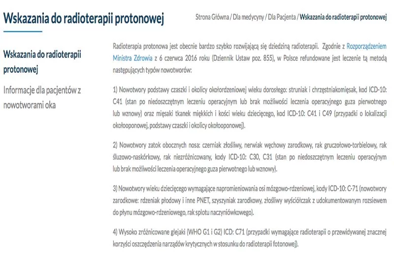 Jak widać na załączonym obrazku, lista jest dosyć krótka...