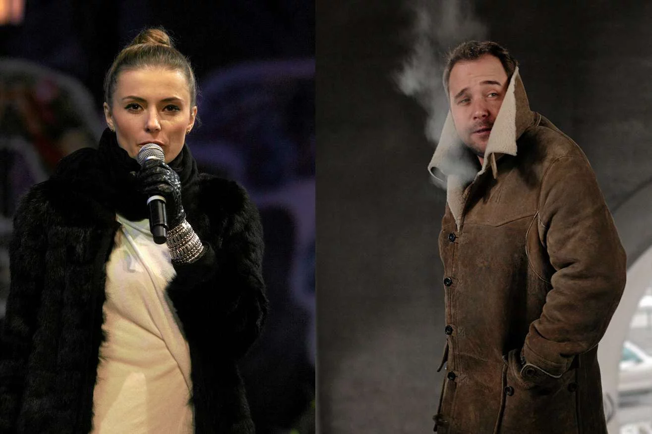 Halina Mlynkova i Łukasz Nowicki