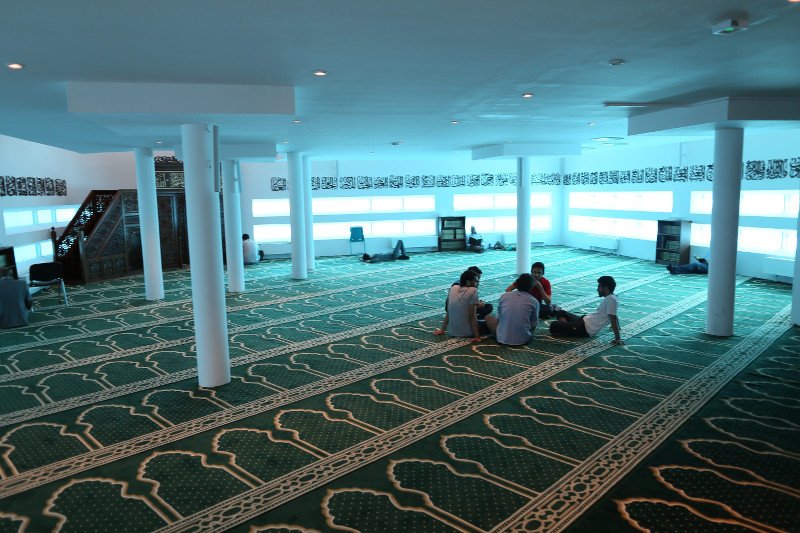 Meczet w Warszawie, sala modlitw