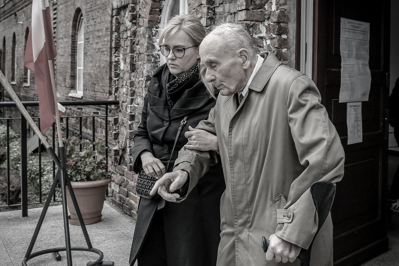 Magdalena Adamowicz i Ryszard Adamowicz, ojciec Pawła Adamowicza. Zdjęcie z 2019 r.