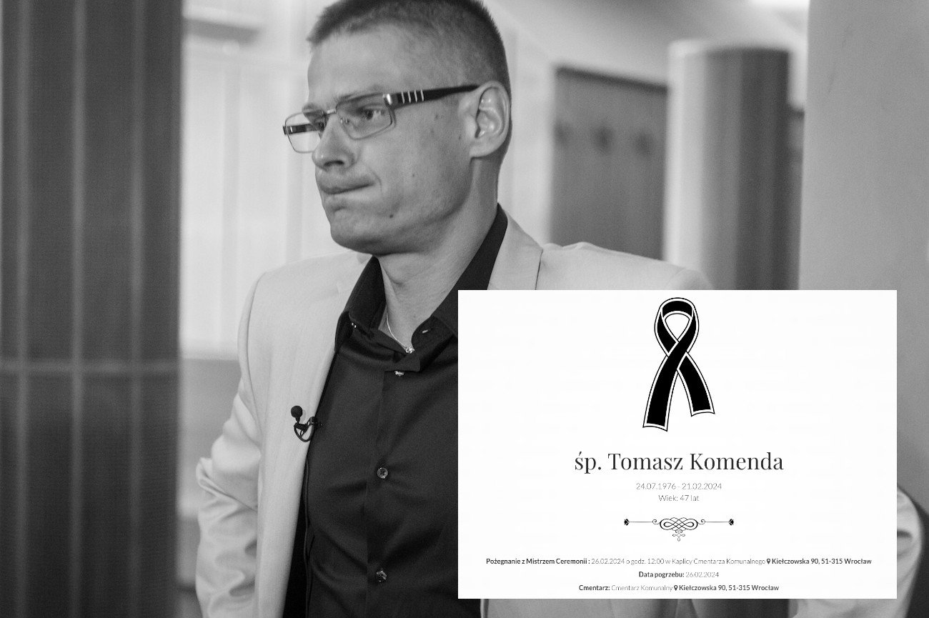 W nekrologu Tomasza Komendy jest szczegół dotyczący pogrzebu