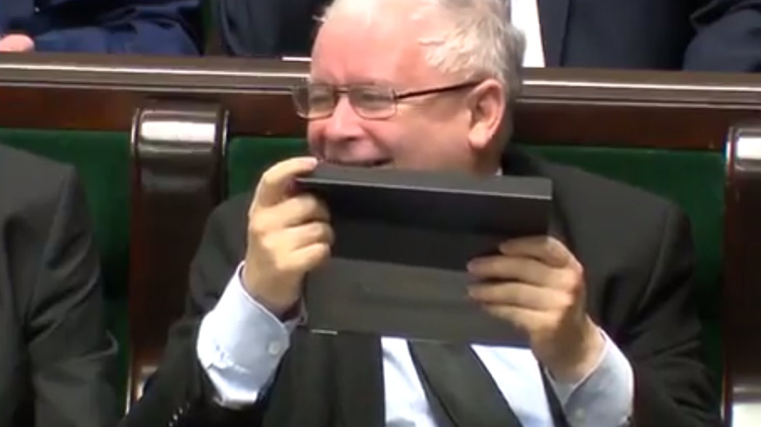 Prezes Kaczyński miał niezły ubaw czytając list.