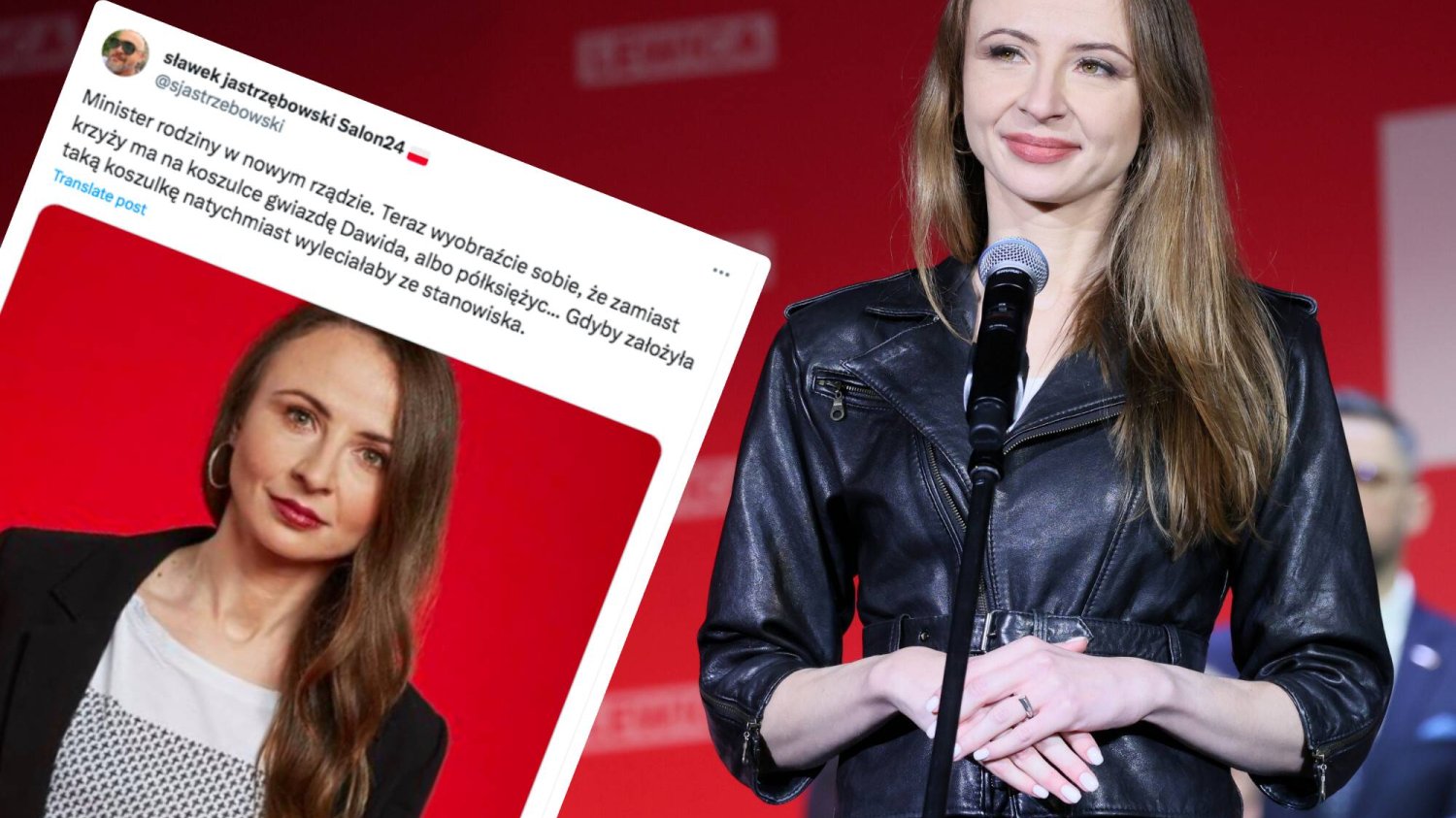 Koszulka nowej minister rodziny nie przypadła do gustu prawicy.