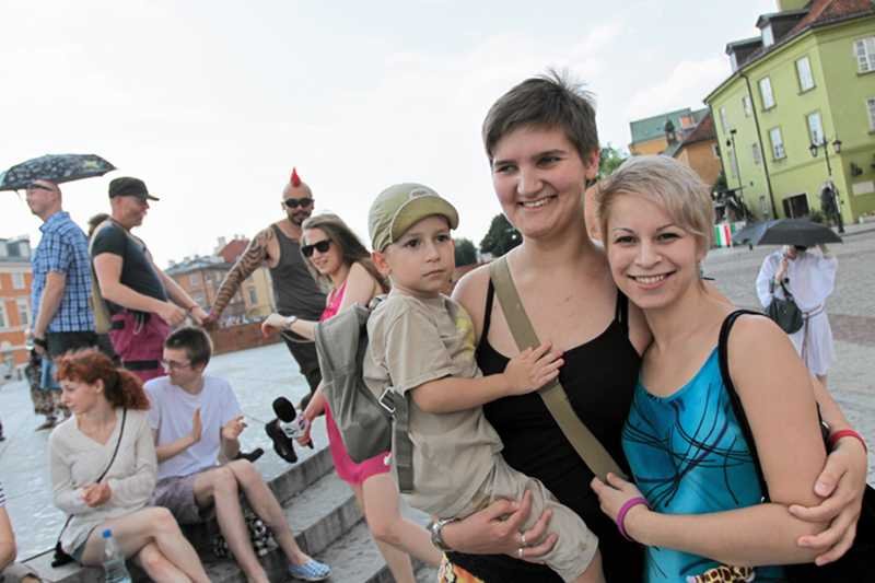 Manifestacja na rzecz związków partnerskich w Warszawie