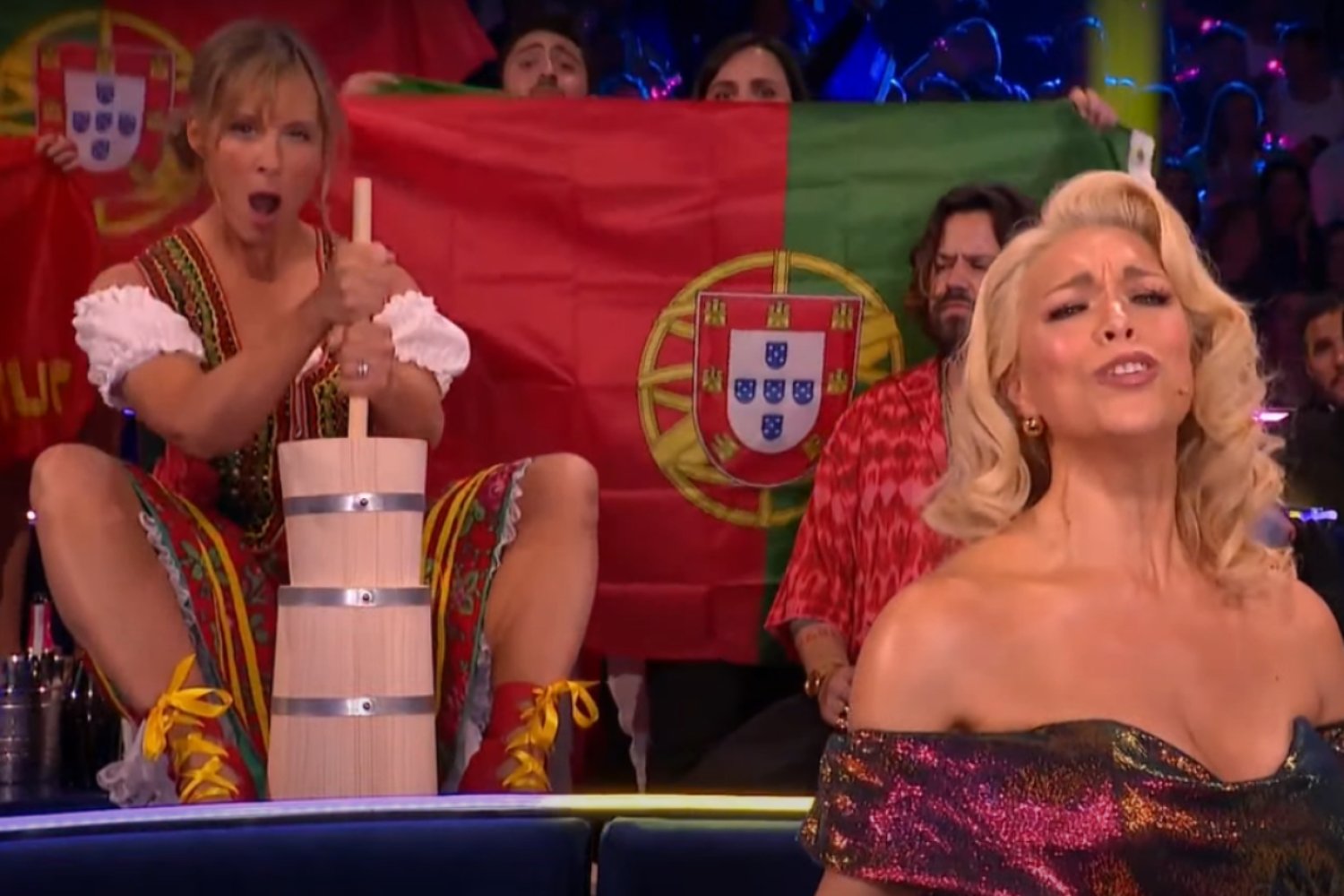 Kobieta ubijająca masło pojawiła się w finale Eurowizji 2023. To nawiązanie do "My Słowianie".