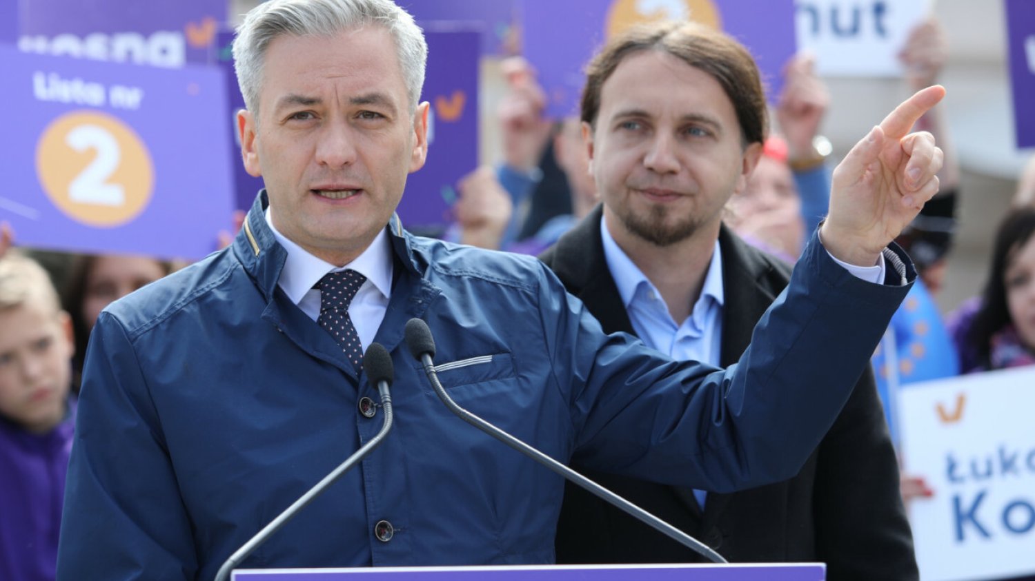 Robert Biedroń i Łukasz Kohut
