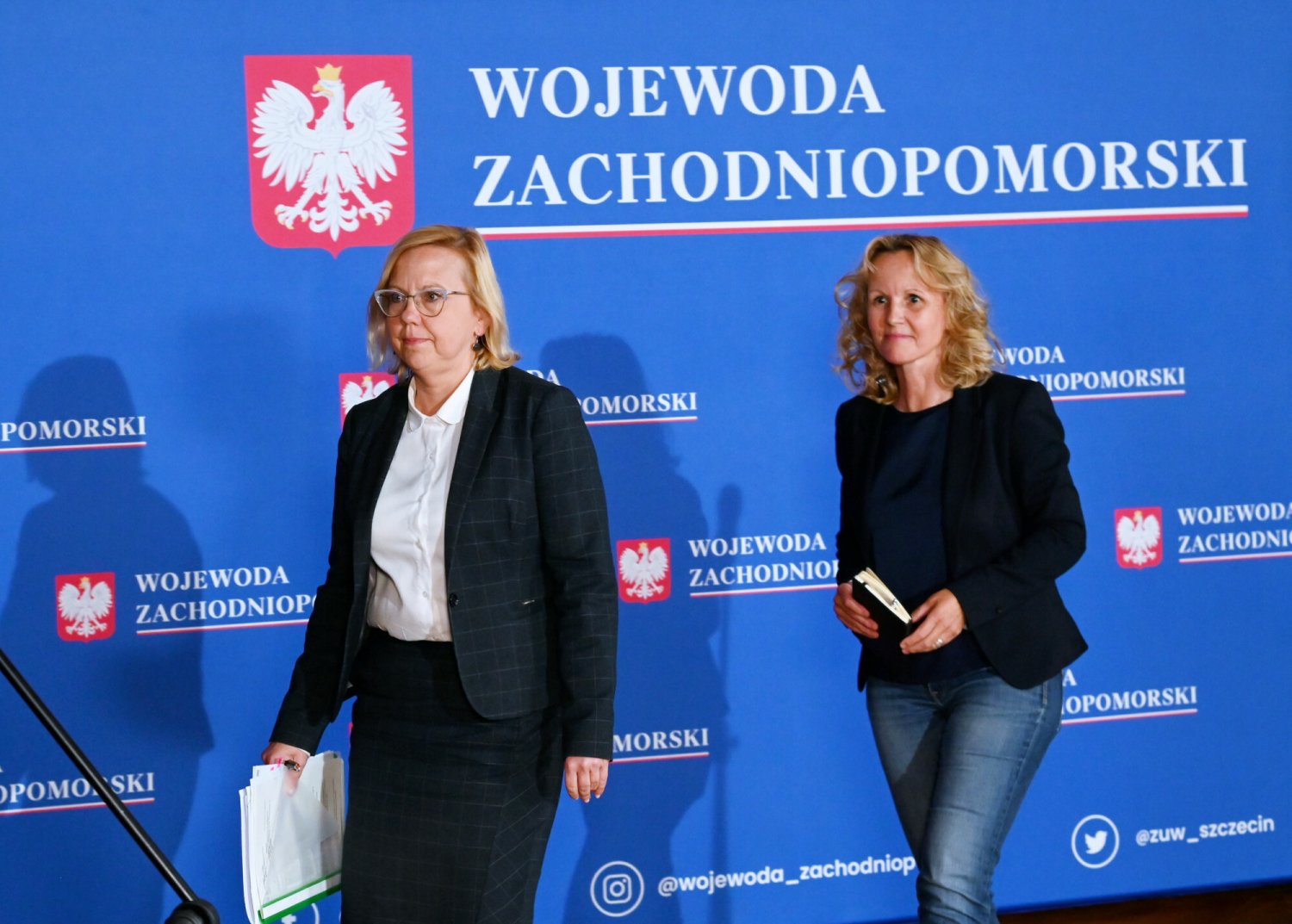 Anna Moskwa i Steffi Lemke spotkały się w Bad Saarow w Brandenburgii ws. katastrofy na Odrze.