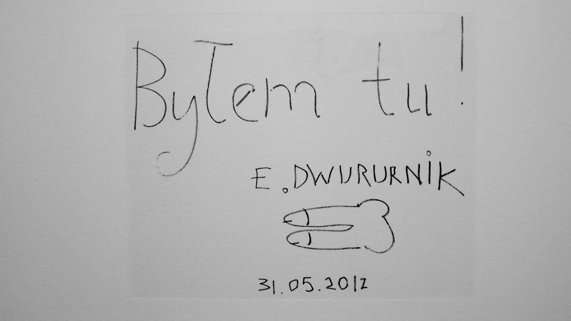 Dzieło Edwarda Dwurnika vel. Dwururnika na jednej ze ścian naszego newsroomu.