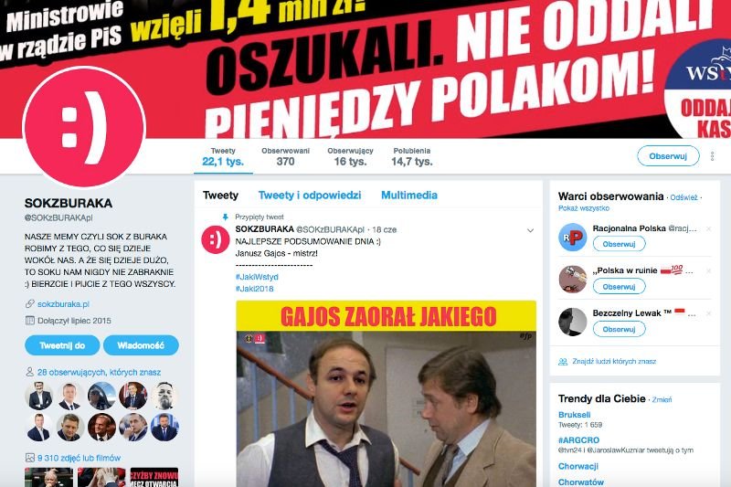 Prawica "odkryła" powiązania między profilami krytykującymi władzę, a Instytutem Obywatelskim.