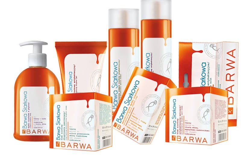 Cała linia Barwa Siarkowa zawiera ten wyjątkowy minerał znany ze swoich właściwości antyseptycznych