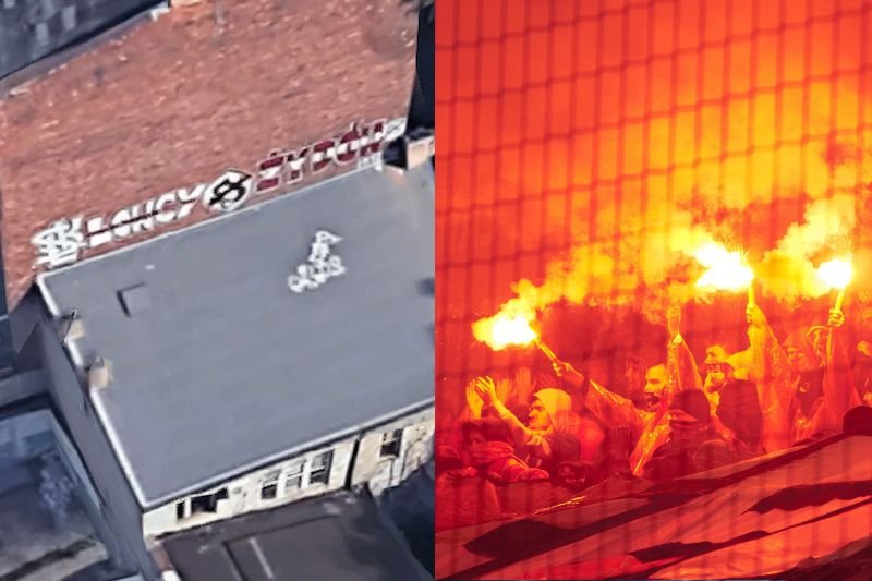 Kibole bronili usunięcia napisu "Łowcy Żydów" z kamienicy w Łodzi