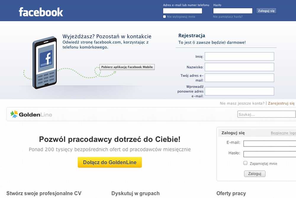 Te dwa serwisy są w Polsce najbardziej popularnymi wśród szukających pracy i pracowników
