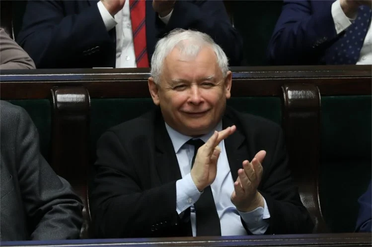 Jarosław Kaczyński, przewodniczący partii rządzącej.