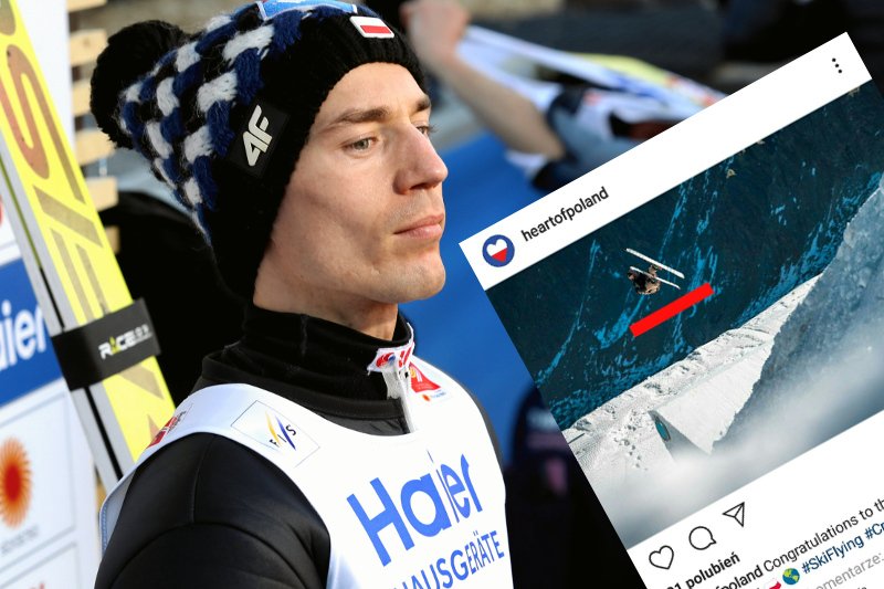 Kamil Stoch w materiałach agencji współpracującej z PFN zajmuje się... raczej nie skokami narciarskimi.