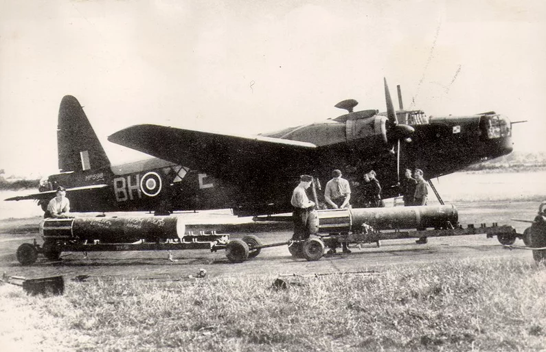 Bombowiec Vickers Wellington z polskiego 300. Dywizjonu Bombowego "Ziemi Mazowieckiej", 1942 r.