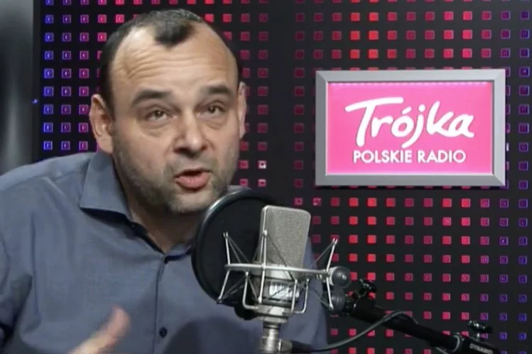 Były już wicedyrektor Trójki Mariusz Cieślik w audycji "Trzy po trzy".