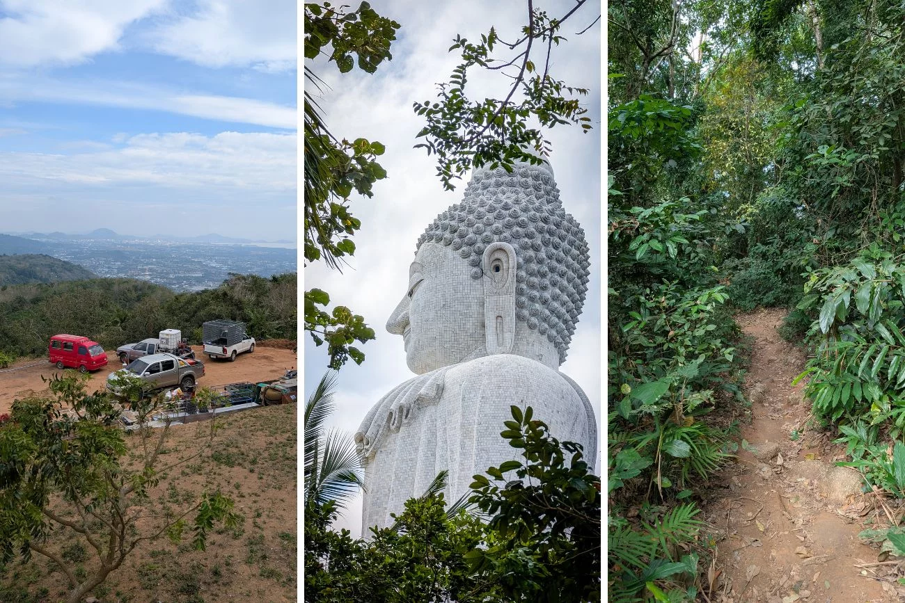 Wielki Budda i szlak do niego Wielki Budda na Phuket i prowadząca do niego ścieżka