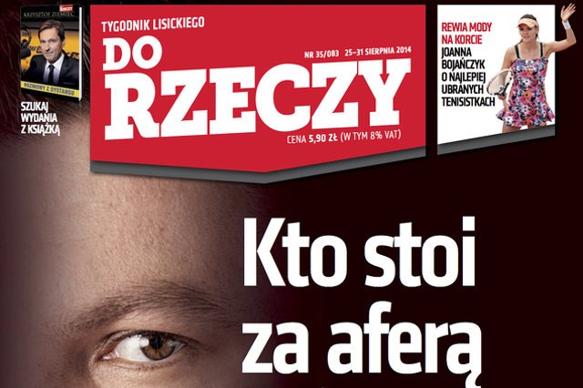 Fragment okładki najnowszego numeru "Do Rzeczy"