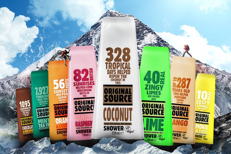 Pierwszy raz żele pod prysznic zdobywają szczyt