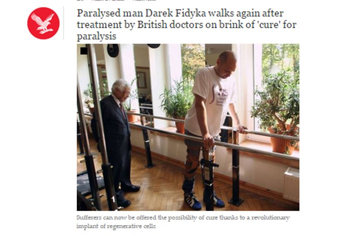 Polscy lekarze dokonali przełomu. Przywrócili czucie mężczyźnie sparaliżowanemu od pasa w dół