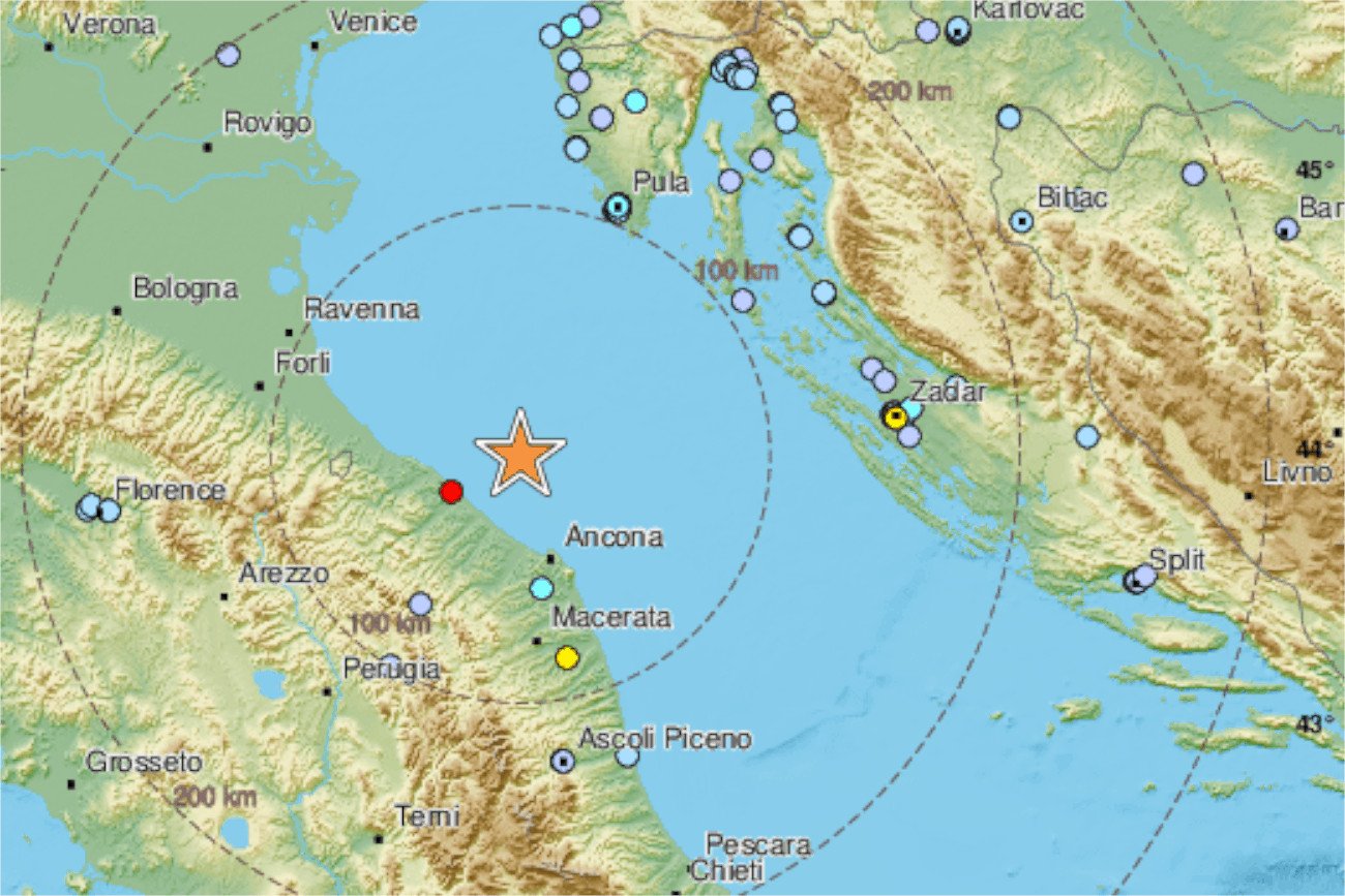 trzęsienie ziemi włochy Trzęsienie ziemi u wybrzeża Włoch