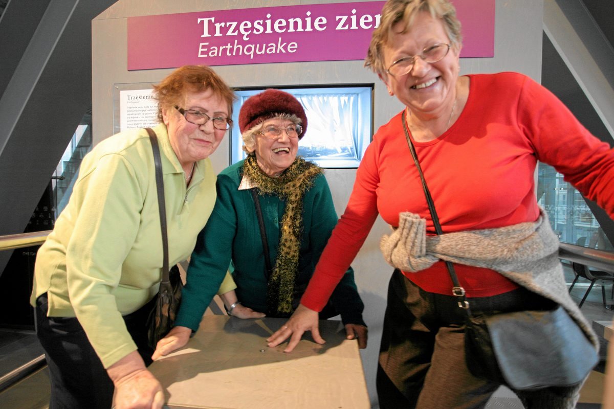 Zajęcia z okazji Dnia Seniora w Centrum Nauki Kopernik.