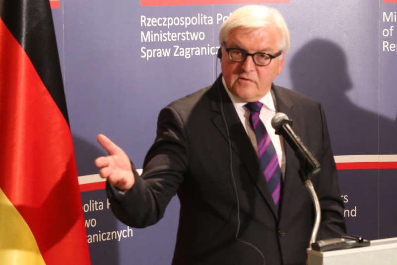 Podczas spotkania ministrów spraw zagranicznych Francji, Niemiec, Ukrainy i Rosji w Berlinie nie ustalono konkretów. Nz. Frakn-Walter Steinemeier