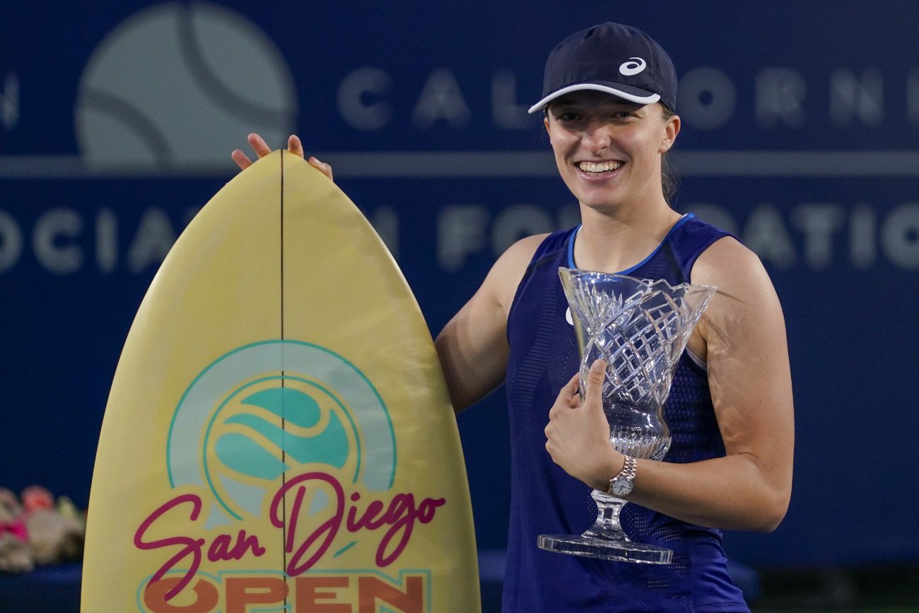 Iga Świątek w świetnym stylu zwyciężyła w turnieju WTA w San Diego. Polka wygrała swój ósmy finał w 2022 roku.