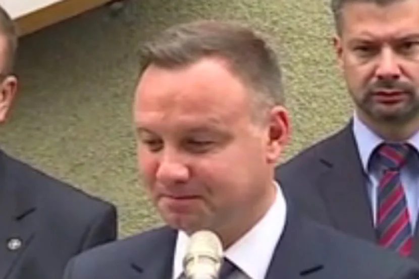 Andrzej Duda przyznał, że wzruszył się podczas 53. Marszu Szlakiem I Kompanii Kadrowej.