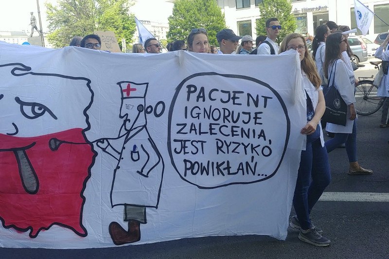 Lekarze protestują, bo mają dość lekceważenia służby zdrowia.