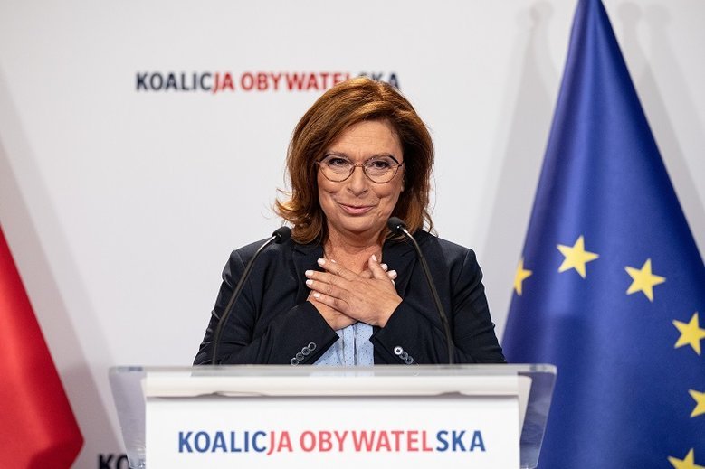 Małgorzata Kidawa–Błońska była jedynką warszawskiej listy Koalicji Obywatelskiej.