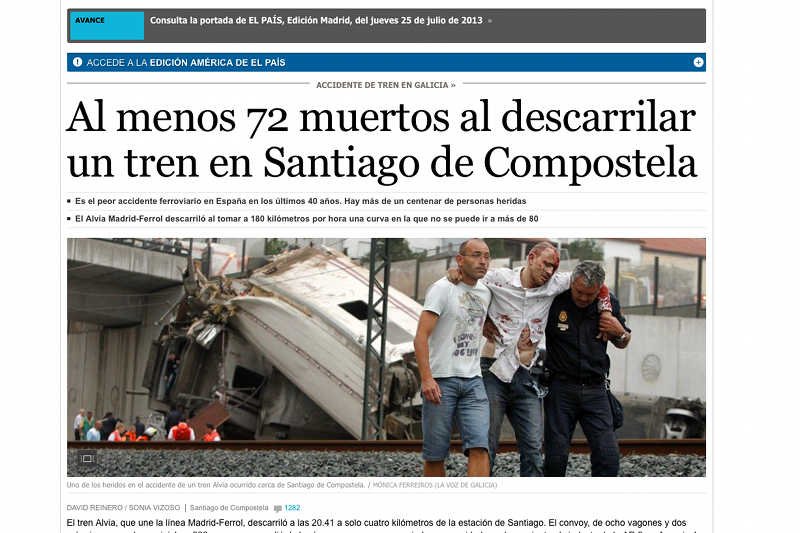 Katastrofa kolejowa w Hiszpanii. Co najmniej 77 osób nie żyje.