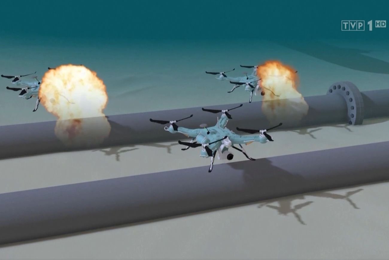 Tak pokazano w TVP podwodne drony