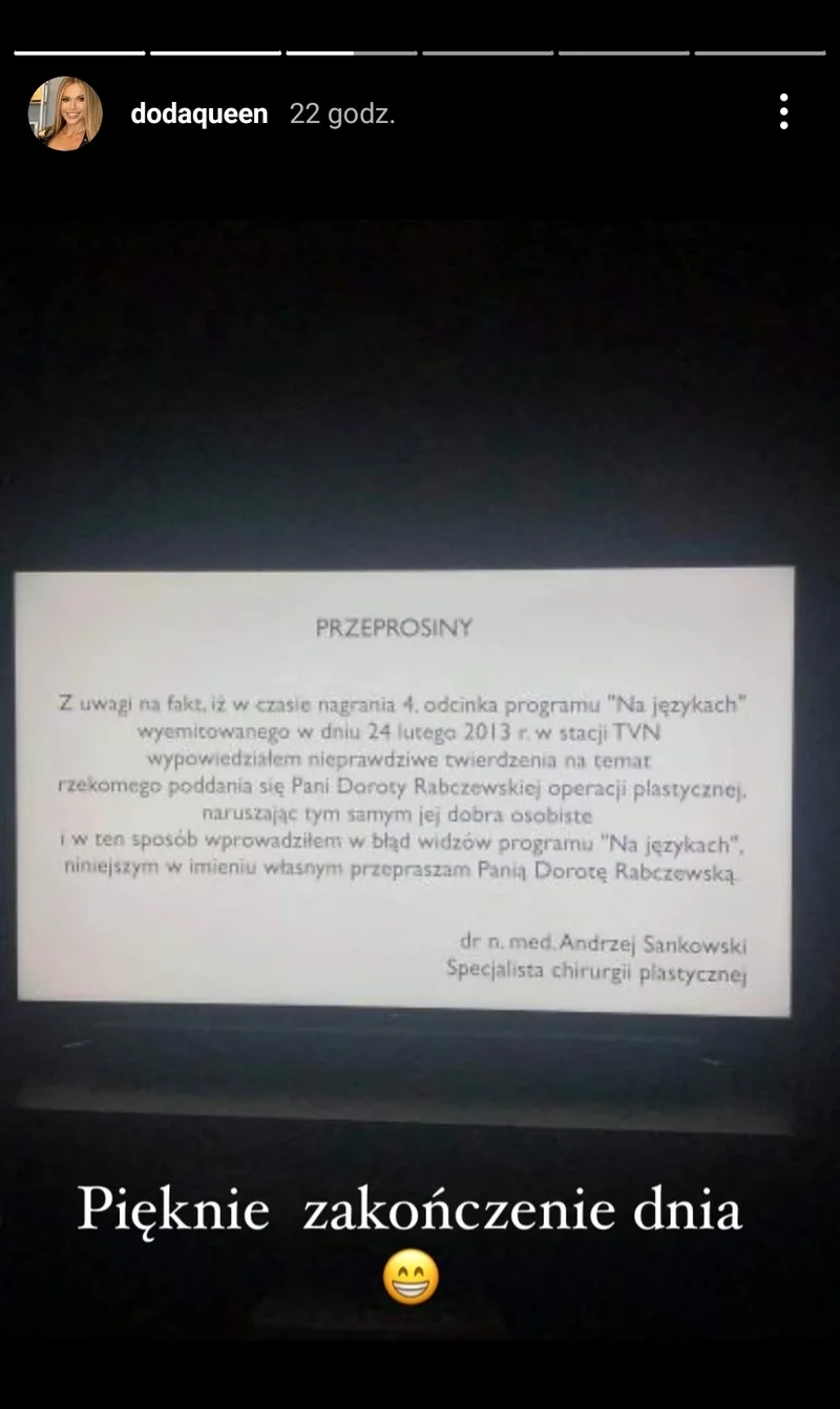 Doda wygrała proces. Na antenie znanej stacji pojawiły się przeprosiny dla artystki