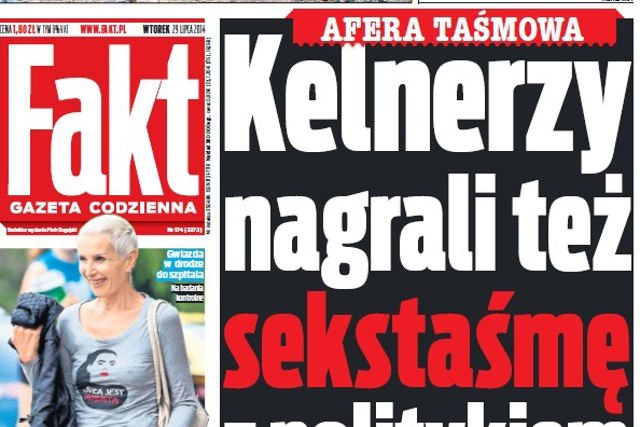 "Fakt" twierdzi, że w restauracjach nagrano także "sekstaśmy"