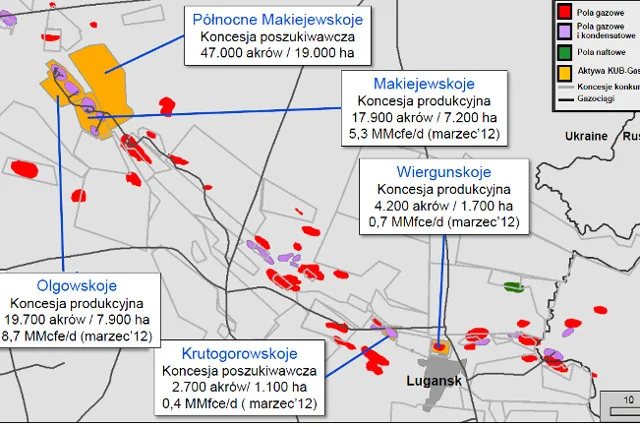 Ukraińskie inwestycje Jana Kulczyka. Pole gazowe pod Ługańskiem znajduje się na terenach kontrolowanych przez separatystów