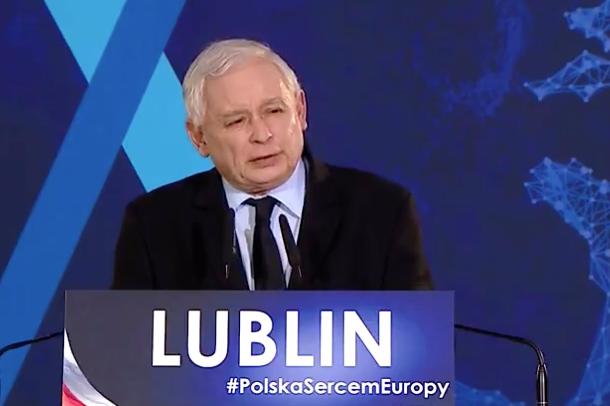 Jarosław Kaczyński przekonywał mieszkańców Lublina, że powinni głosować w wyborach samorządowych.