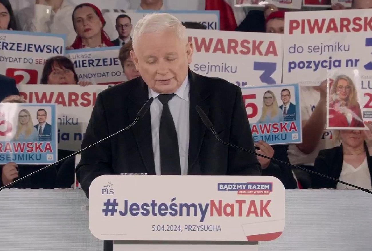 Wybory samorządowe. Jarosław Kaczyński mówi o "kłamstwach" Donalda Tuska.
