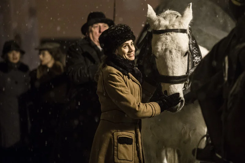 Na planie filmowym serialu "Drogi wolności" na ulicach Lublina.