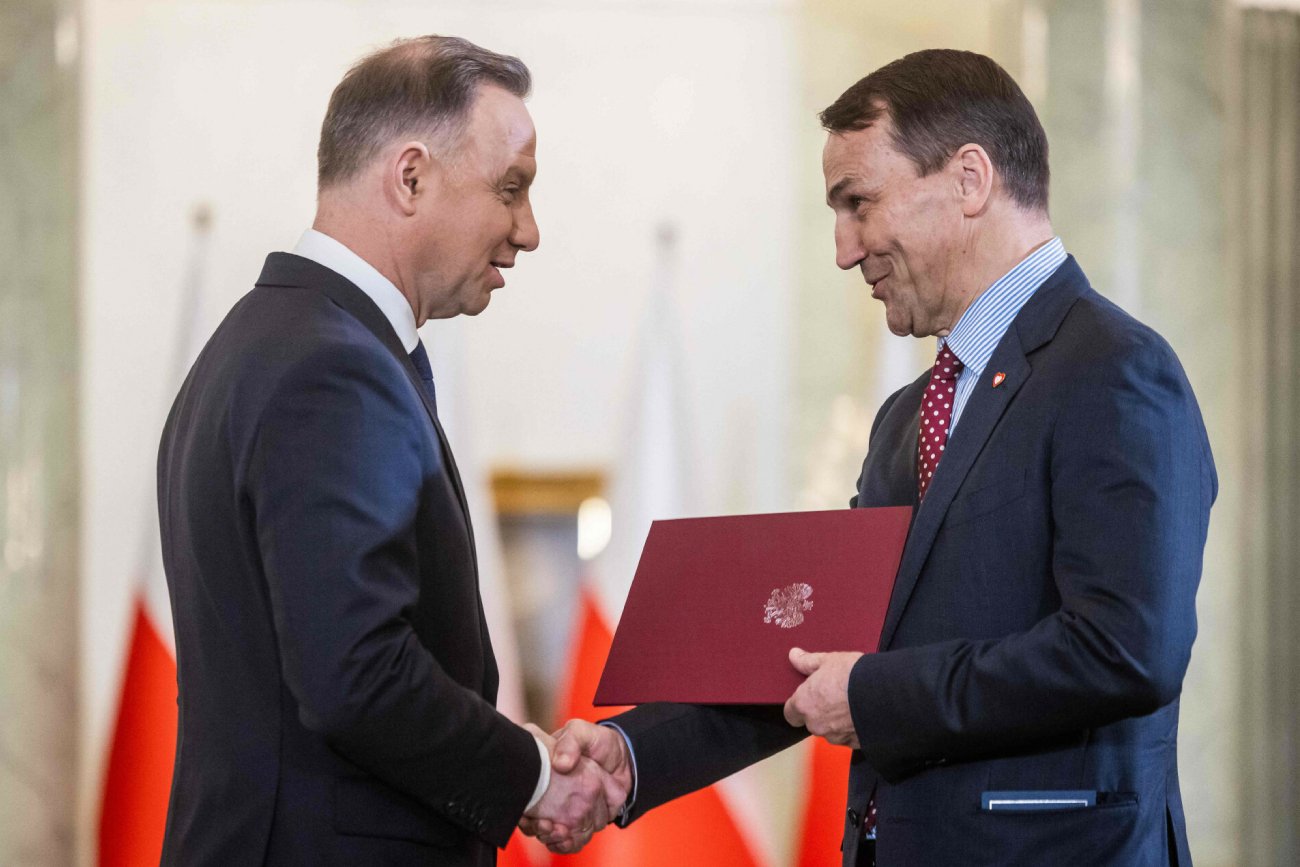 Radosław Sikorski odpowiada Andrzejowi Dudzie ws. polityki zagranicznej